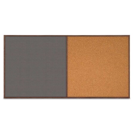 United Visual Products Enclosed Corkboard, 1 Door, 72"x48", 4" Fra, UV3412-WHITE-KEYLIME UV3412-WHITE-KEYLIME